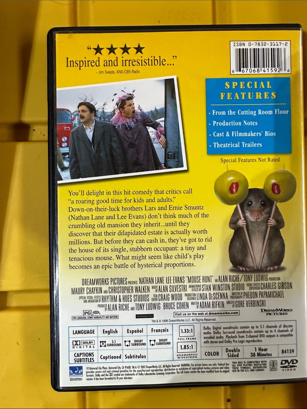 “Mouse Hunt” dvd - Picture 2 of 2